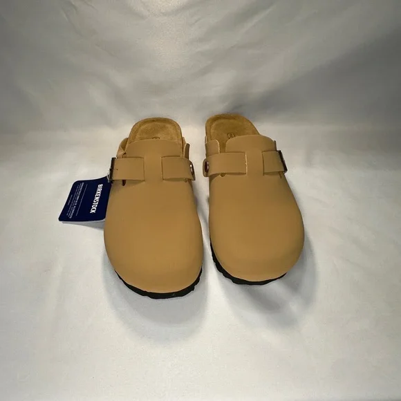 NWT Birkenstock Boston Clog Tan Size 8 8.5 Women’s 39 - Picture 5 of 7